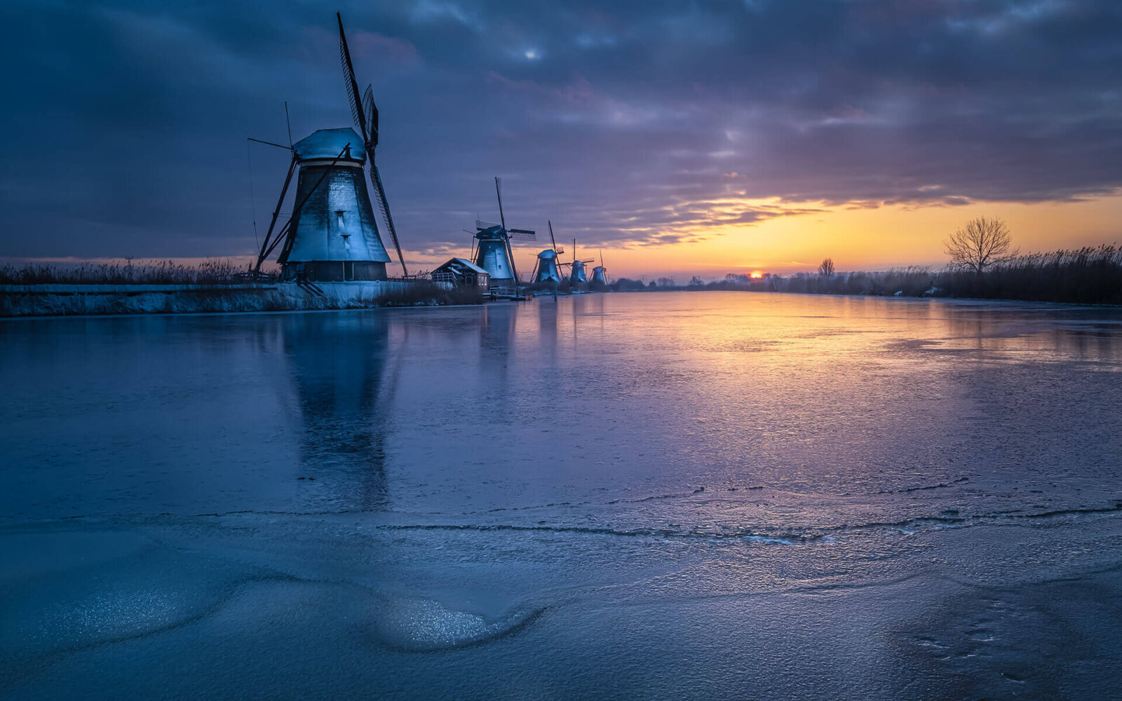 Zuid-Holland, Nederland Kinderdijk
