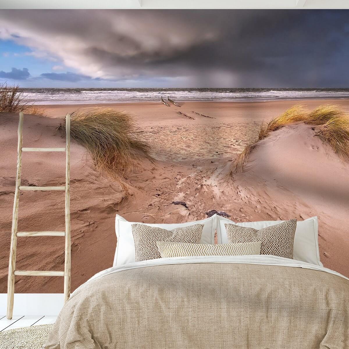 Muur-behang-print-slaapkamer-strand