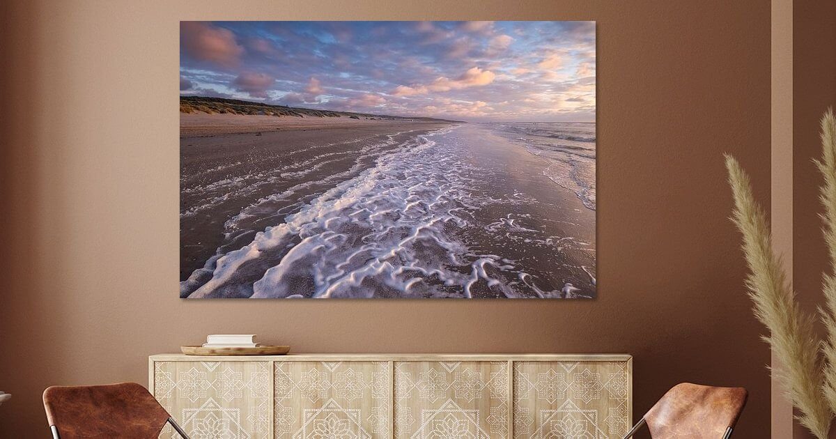 Fotoprint op aluminium, gemaakt in Domburg. Foto print