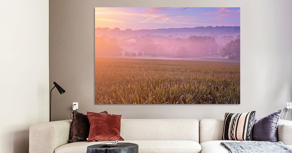 Fotoprint op canvas, gemaakt bij Gulpen. Foto print