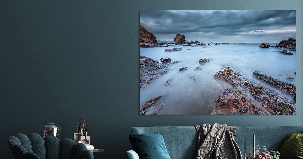 Fotoprint op aluminium, gemaakt in Eyemouth. Photo print