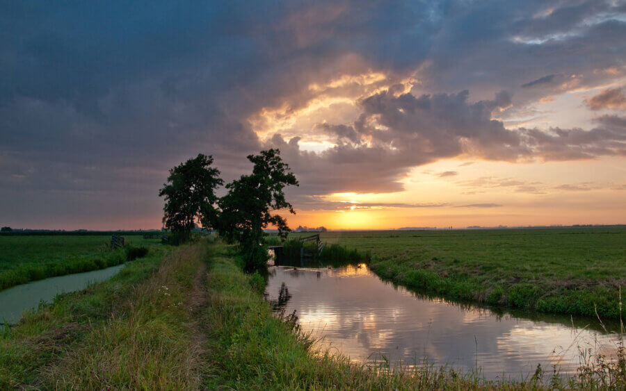 Een prachtige zonsopkomst op De Donkse Laagte.