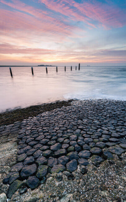 Op het einde van de van de dijk bij Gorishoek kijk je heerlijk over de Oosterschelde uit.