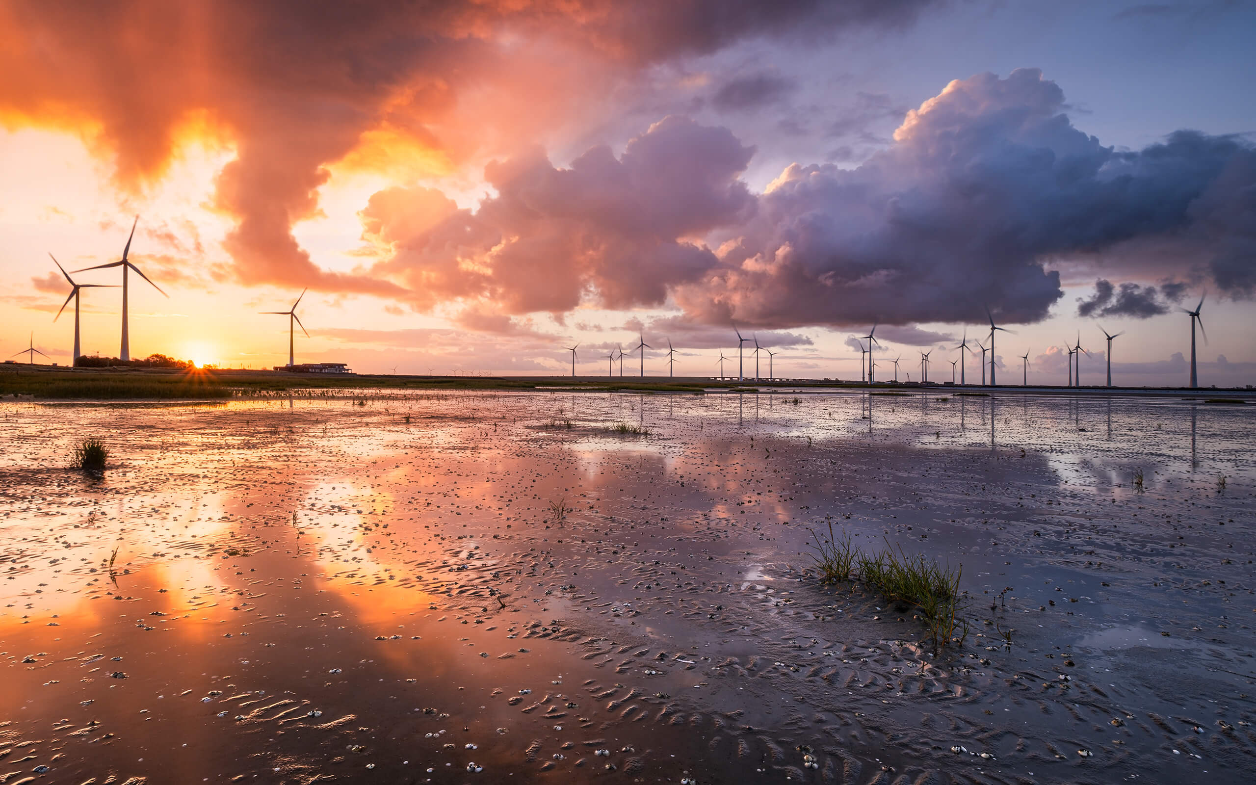 Bewolking boven de Oosterschelde